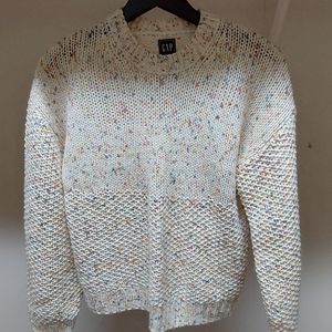 GAP multicolor cream sweater